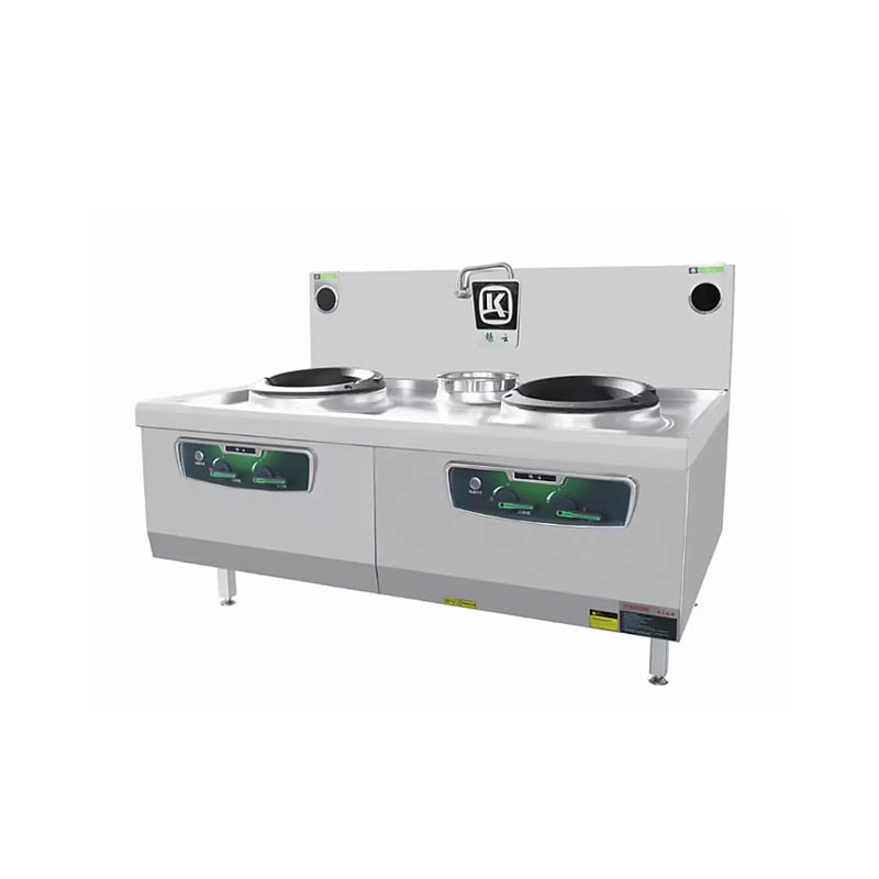 节能静音双炒单温灶